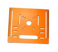 DuskHaven Plaque de Base Scie Circulaire Table D'Insertion pour Défonceuse Guide Découpe pour Bois 5mm Support Renforcé En Bakélite Installation Facile S, 28cmx25cm