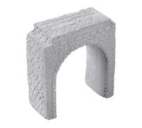 DuskHaven Portail Ferroviaire Miniature à L'échelle N, Entrée de Tunnel, Structure en Plâtre, Accessoire Décoratif en Pierre, Idéal pour Les Enfants et Les, 5.31 X 2.42 X 6 Cm