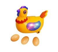 DuskHaven Poule Pondeuse électrique avec Musique, Voix et Fonction Marche, En Polypropylène (PP), Idéale Comme Cadeau D'anniversaire pour Enfants. Jeu éduca