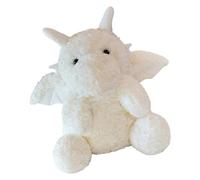 DuskHaven Poupée Dragon Chinoise Fabriquée dans Un Matériau Approprié, Idéale Comme Cadeau pour Le Nouvel An Chinois Ou Comme Décoration Intérieure, Blanc
