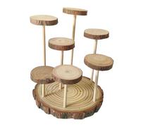 DuskHaven Présentoir surélevé En Bois pour, étagères D'exposition pour Bijoux, 7 Plateformes