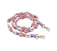 DuskHaven Purse Sangle Remplacement Macramé Fleurs Tressées Porte-clés Lanière Tissé Créatif Corde pour Femmes Convient à Cadeaux Décoration Accessoires, StyleA