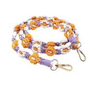DuskHaven Purse Sangle Remplacement Macramé Fleurs Tressées Porte-clés Lanière Tissé Créatif Corde pour Femmes Convient à Cadeaux Décoration Accessoires, Modèle B