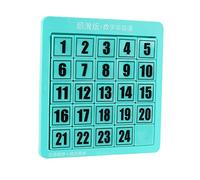 DuskHaven Puzzle Coulissant, Jouet éducatif Numérique pour S'amuser, Cadeau d'anniversaire, pour S'entraîner, 24 Cubes Verts