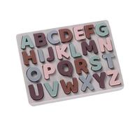 DuskHaven Puzzle éducatif En Silicone En Forme D'alphabet, Inspiré de La Méthode. Développe La Motricité Fine et Convient Aux Enfants Dès 3 Ans.
