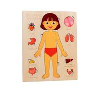 DuskHaven Puzzle En Bois Représentant Le Corps Humain - Jouet éducatif pour Apprendre Les Parties Du Corps, Fille