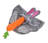 DuskHaven Slip Humoristique pour Homme-Lapin avec Oreilles de Carotte, Cadeau pour Un Enterrement de