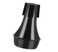 DuskHaven Sourdine de Trompette Droite, Pratique et Facile à Utiliser, Idéale pour Le Jazz et La Pratique, Légère, Noir