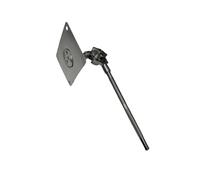 DuskHaven Support de Caisse Claire Support de Batterie Support de Pad Support de Base Métal Léger avec Structure Double Renforcée Adapté à L'Enseignement et Aux, 26cm Rod W Pad