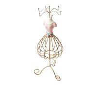 DuskHaven Support de Collier de Bijoux de Princesse Support de Collier Support de Rangement de Collier Polyvalent élégant pour Vitrine Appartement Coiffeuse, Rose