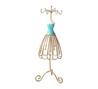 DuskHaven Support de Collier de Bijoux de Princesse Support de Collier Support de Rangement de Collier Polyvalent élégant pour Vitrine Appartement Coiffeuse, Bleu Cyan