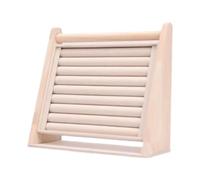 DuskHaven Support de Rangement Bijoux en Bois Chic Organisateur Suspendu Présentoir Moderne Vitrine Décoratif Fonctionnel Convient pour Cadeau Décoration Maison, Verticale