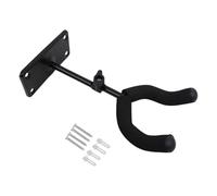 DuskHaven Support Mural pour Guitare, Accessoire Professionnel Compact En Fer Léger Noir