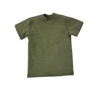 DuskHaven T-Shirt pour Figurine Articulée à L'échelle 1/6, Accessoire de Mannequin en Tissu Résistant pour des Tenues Créatives et des Accessoires de Collec, Vert