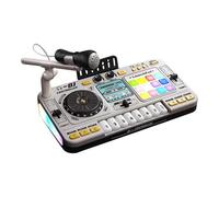 DuskHaven Table de Mixage DJ pour Enfants, Instrument de Musique, Clavier électronique, Platine Vinyle, Jouet éducatif Préscolaire, Style C