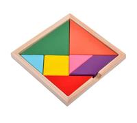 DuskHaven Tangrams en Bois, Puzzles et Blocs Logiques pour Le Développement du Cerveau des Enfants de 4 à 8 Ans (Tout-Petits)