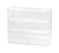 DuskHaven Vitrine de Présentation pour Modèles de Véhicules 1:64, Vitrine de Collection, Ornement, Présentoir pour Voitures de Sport de Collection En Alliage, 3 Couches, S