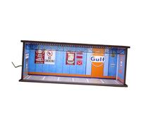DuskHaven Vitrine LED Acrylique à L'échelle 1:64 pour Voitures Miniatures et Figurines, Accessoires