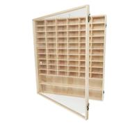 DuskHaven Vitrine pour Voitures Miniatures En Bois, étagère de Rangement pour Voitures Miniatures avec Plusieurs Compartiments, Organisateur Mural Multifonction, Grille 62