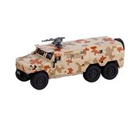 DuskHaven Voiture Blindée Moulée sous Pression 1/64, Mini Camion de Bataille en Alliage pour Tout-Petits et Enfants, Jaune