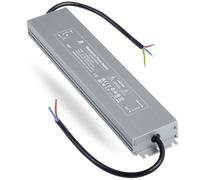 DUSKTEC Transformateur 24V 200W Driver, Alimentation 8,3A Étanche IP67, Transfo 220V/230V AC à DC, Pilote LED Basse Tension à Tension Constante pour CCTV Ampoule à Bande Lumineuse MR16 G4