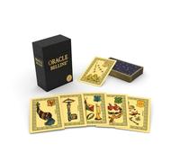 Grimaud – Coffret Oracle de Belline – 53 cartes illustrées, jeu divinatoire – Noir/Or
