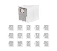 Dust Bag，Compatible For Roborock Saros 10/10R S8 Maxv Ultra Q Revo Maxv P10/ Pro V20 P10S Pro P20 Pro/Q Revo Curvv/Plus/Pro，Vacuum Parts(16 Pcs bag 2 Brush)