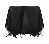 Dust Cover for Drums, Protective Drum Set Cover, Solid Fixed Design, Windproof Protection for Drums Keyboard Piano Violin Guitar, 108.27x78.74 Inches, Black Color, 1 Piece