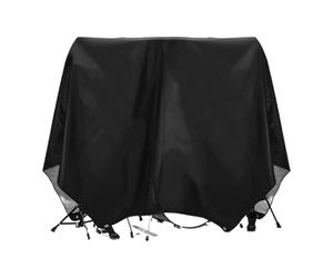 Dust Cover for Drums, Protective Drum Set Cover, Solid Fixed Design, Windproof Protection for Drums Keyboard Piano Violin Guitar, 108.27x78.74 Inches, Black Color, 1 Piece