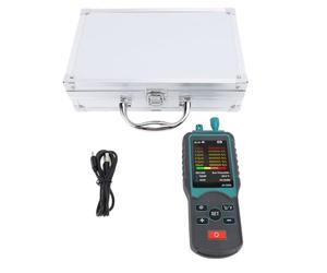 Dust Particle Counter 0.3 0.5 1.0 3.0 5.0 10μm PM2.5 PM10 Multi Functional Handheld Air Tester for Industrial Indoor Air Quality Monitoring ABS Material