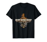 Dust Runs Deep Western Heritage Art T-Shirt