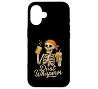 Dust Whisperer Squelette de Nettoyage drôle d'équipage de Travail Vie Humour Coque pour iPhone 16