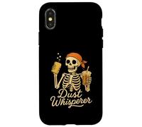 Dust Whisperer Squelette de Nettoyage drôle d'équipage de Travail Vie Humour Coque pour iPhone X/XS