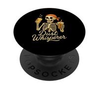 Dust Whisperer Squelette de Nettoyage drôle d'équipage de Travail Vie Humour PopSockets PopGrip Adhésif