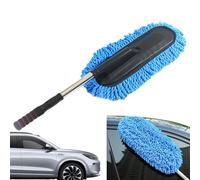 Duster intérieur de Voiture, Duster de Voiture - Brosse à poussière de Voiture réutilisable | Plumeau extérieur de Voiture en Microfibre, sans Rayures, plumeau Polyvalent avec poignée Extensible pour