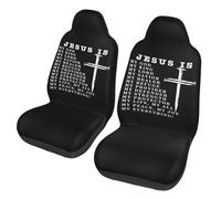 Duster Siège De Housse De Voiture Jésus Est Mon Dieu, Mon Roi, Mon Seigneur Blanc Car Seat Cover Antidérapant Seat Covers Set pour Vehicles, Sedans, Trucks, 52X138Cm
