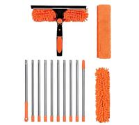 Duster Web MicroFiber Spider à haute portée - Duster extensible | Fournitures de nettoyage ergonomiques avec poteau extensible pour planche de ponçage de lampe de ventilateur de plafond