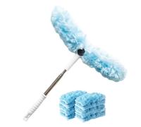 Duster with Extension Pole - Sturdy Adjustable Stainless Steel Rod