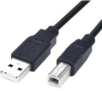 DUSTEWQ Câble de synchronisation de données USB 2.0 type A mâle vers type B mâle compatible avec Arduino UNO/Arduino Mega 2560 Rev 3 R3, ATmega2560, ATmega328P (1,5 m)