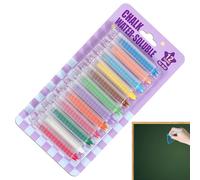 Dustless Chalk For Kids - 12-Color Smooth Washable Crayons - 26,5 x 13,7 x 2 cm Colorful Sidewalk Chalk Kids Toys,for Outdoor Fun Solution Sidewalk Drawing Writing Classroom School