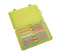 Dustless Chalk Set, Colorful Drawing Writing Pens, Safe Non-Messy Classroom Chalk, Organizer for Outdoor Blackboard Whiteboard Sidewalk, Birthday Party Supplies for Teachers Students Artists