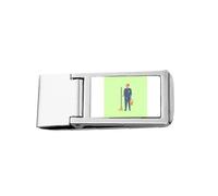 Dustman Janitor Binman Seiketsu Sanitation Porte-billets fin en acier inoxydable