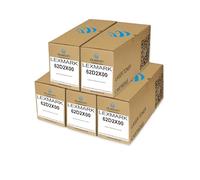 duston Lot de 5 toners noirs 62D2X00, 622X compatibles avec Lexmark MX710 MX810 MX811 MX711 MX812