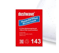Dustwave® Lot de 10 sacs d'aspirateur compatibles avec Zelmer 1037.0.F06S Fabriqué en Allemagne + micro filtre
