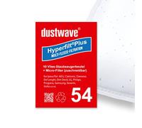 Dustwave® Lot de 10 sacs d'aspirateur + filtre pour SEVERIN BC 7045 S'Power Snow White, BC 7045 S'Power, BC 7055 S'Power SnowWhite XL, QUIGG 5390 - Fabriqués en Allemagne