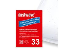Dustwave® Lot de 10 sacs d'aspirateur pour aspirateur Clatronic BS 1272 / BS1272 - Fabriqué en Allemagne + micro filtre