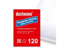 Dustwave® Lot de 10 sacs d'aspirateur Premium pour Tornado - TO 1132 Elyps - Sacs filtrants en microfibre multi-couches - Fabriqué en Allemagne - Avec micro-filtre