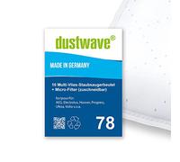 Dustwave® Lot de 10 sacs filtrants pour aspirateurs Menalux 1803 P Fabriqué en Allemagne + micro filtre