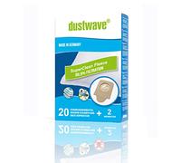 Dustwave® Lot de 20 sacs d'aspirateur + 2 microfiltres compatibles avec ROWENTA Compact Power, XTrem Power et Silence Force (RO64xx, RO63xx, RO68xx, RO39xx) Sacs d'aspirateur de marque fabriqués