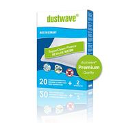 Dustwave® Lot de 20 sacs d'aspirateur de qualité supérieure pour aspirateur traîneau Rowenta RO 6432 EA RO6432EA Silence Force - Sacs filtrants en microfibre non-tissée « Made in Germany » avec